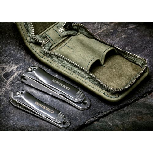 Breed Dagger 2 Piece Surgical Steel Groom Kit In Green