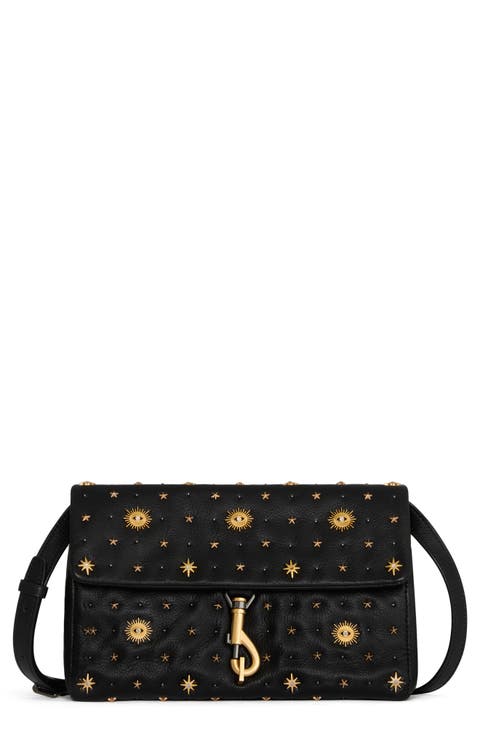 Edie Crossbody Bag with Evil Eye Studs