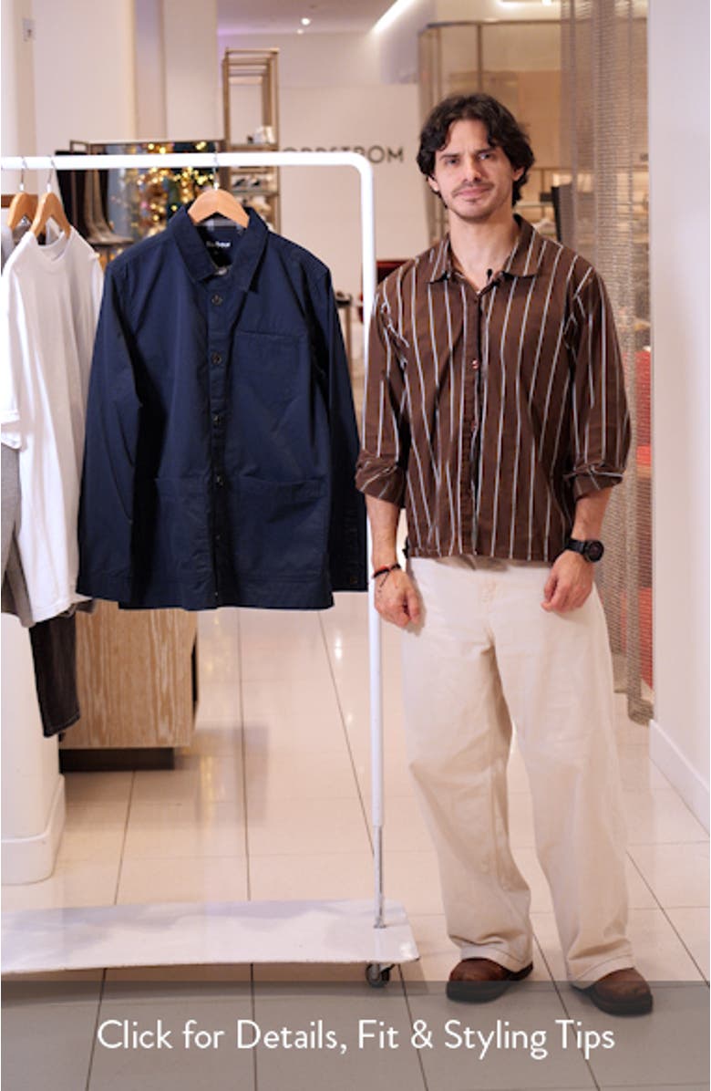 Cole Tailored Poplin Overshirt, sales video thumbnail