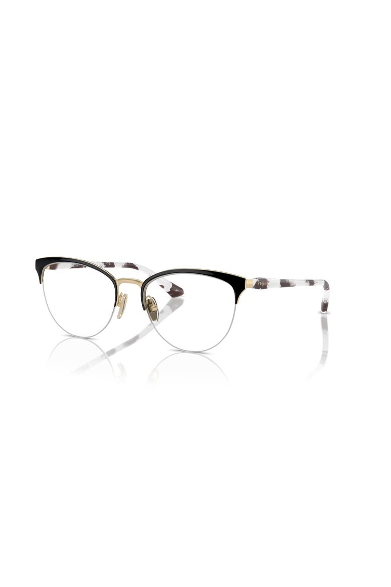 51mm Oval optical glasses, Main, color, Black