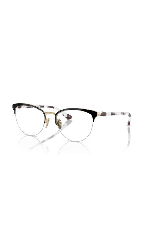 Vogue Eyewear 51mm Oval Optical Glasses In Black