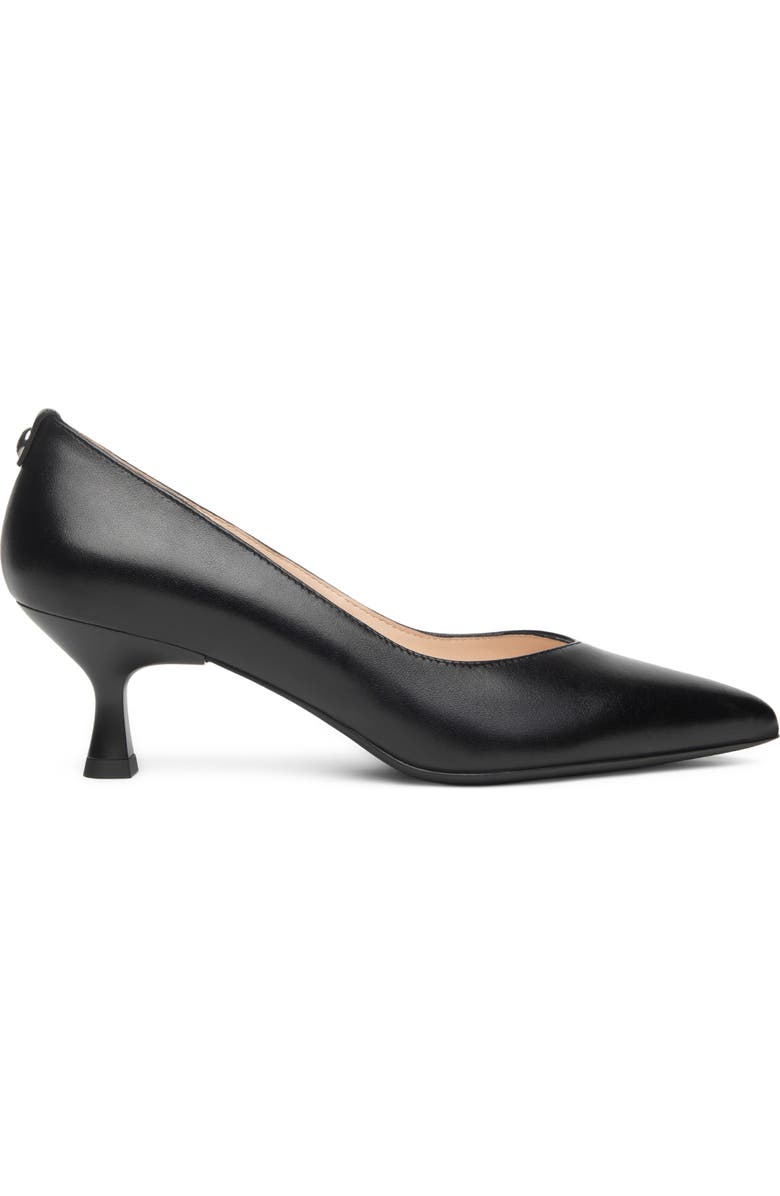 NeroGiardini Pointed Toe Kitten Heel Pump, Alternate, color, Black