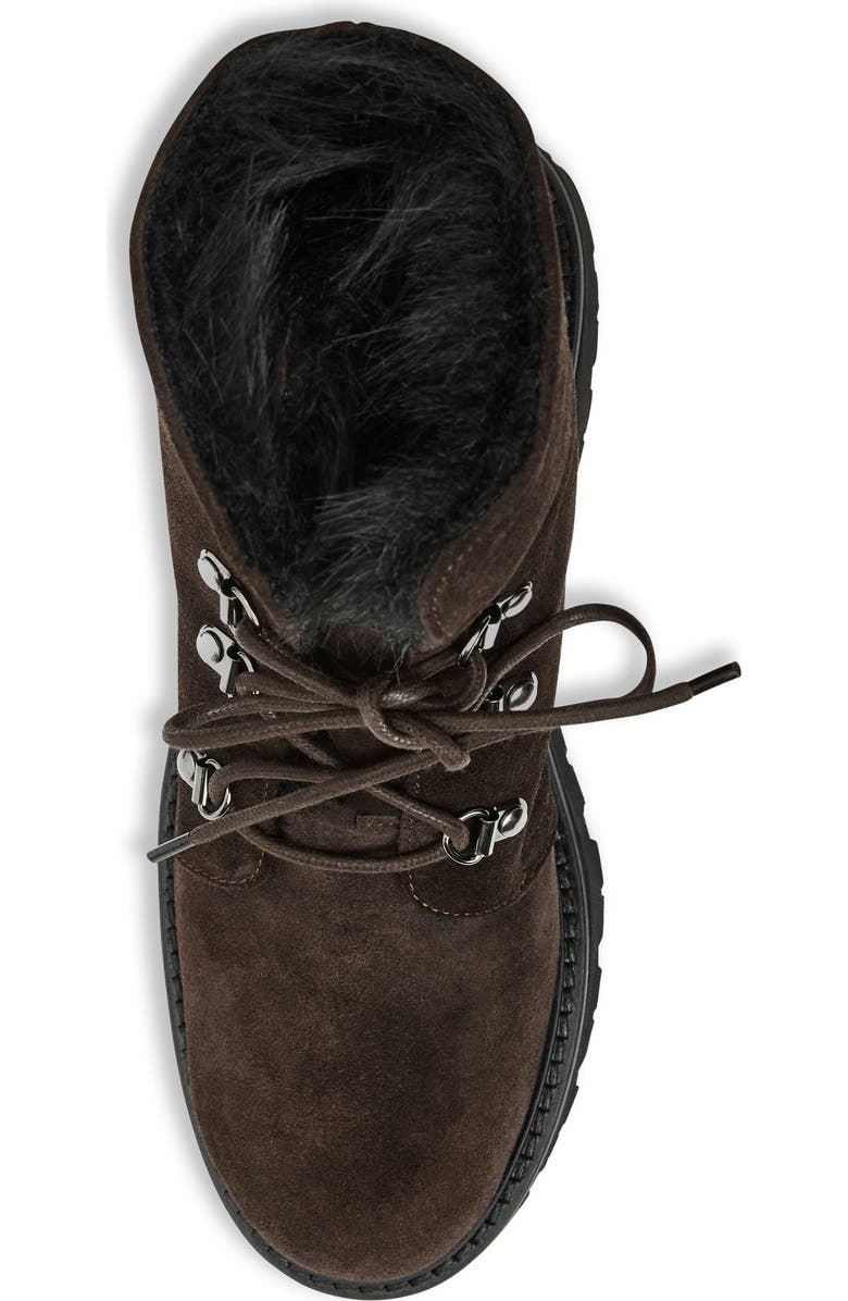 Eva Faux Shearling Cuff Weatherproof Hiker Boot