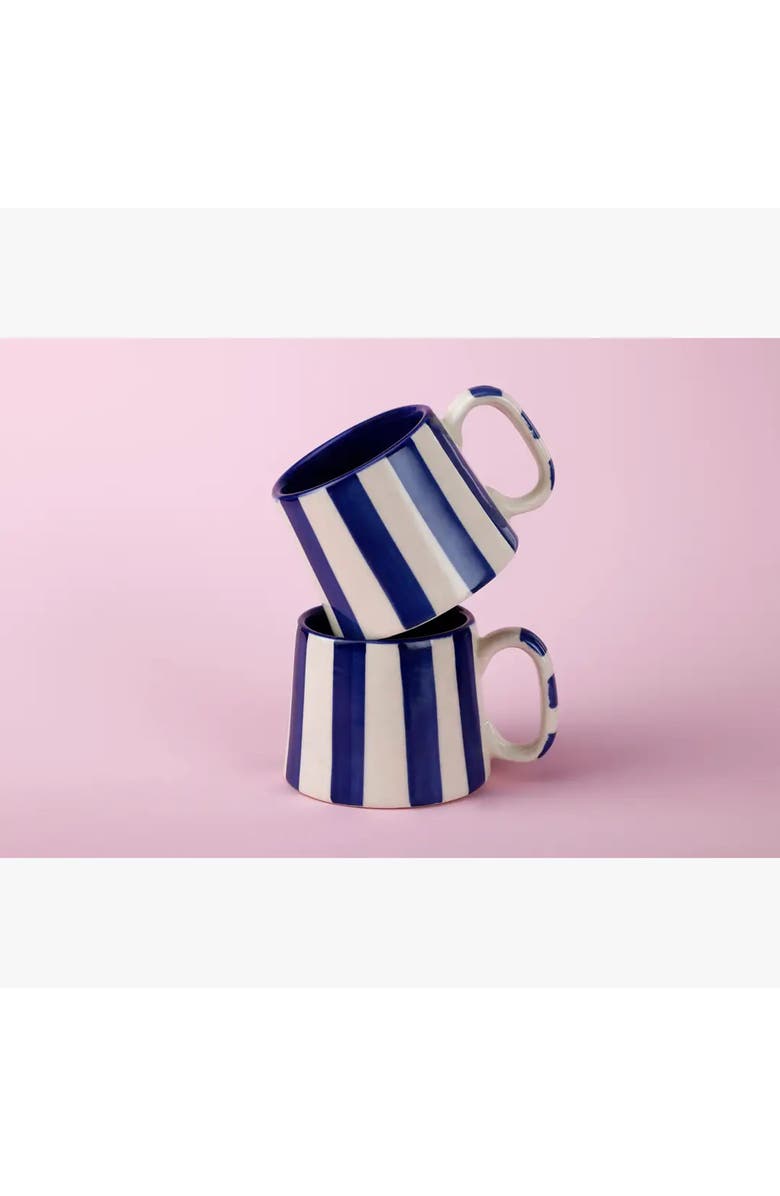 Casa Amarosa Stripe Mug, Alternate, color, Dark Blue