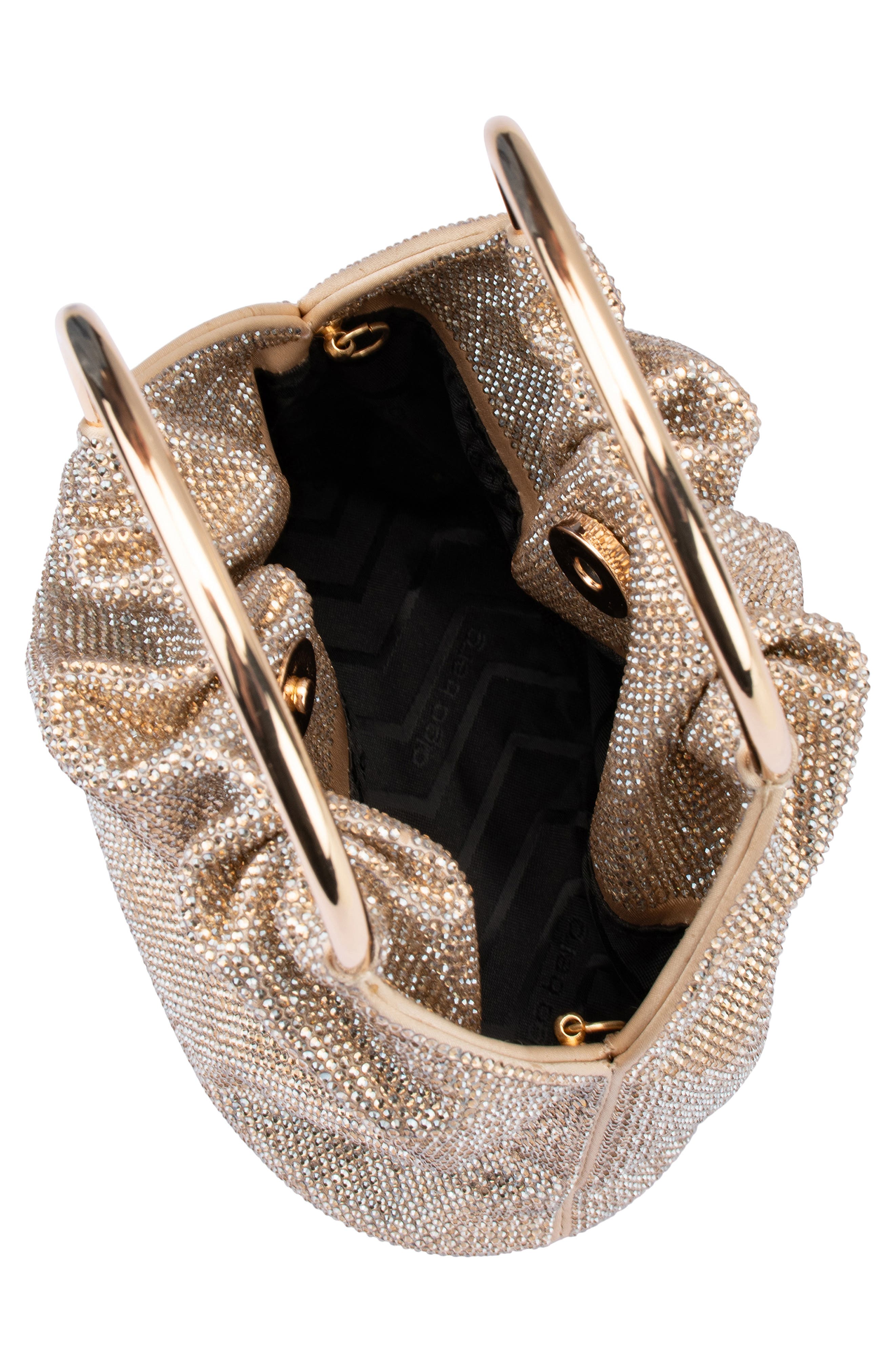 Mabel Crystal Top Handle Clutch, Alternate, color, CHAMPAGNE