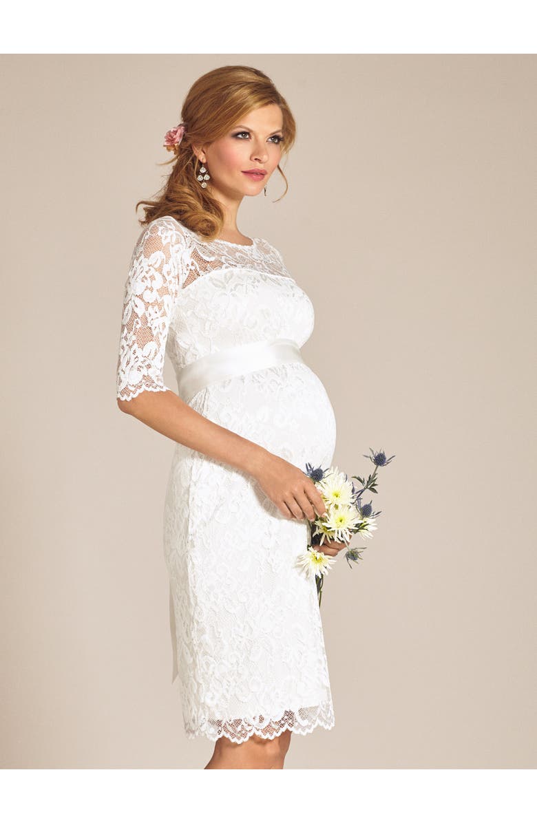 Tiffany Rose Maternity Amelia Maternity Dress, Alternate, color, Ivory