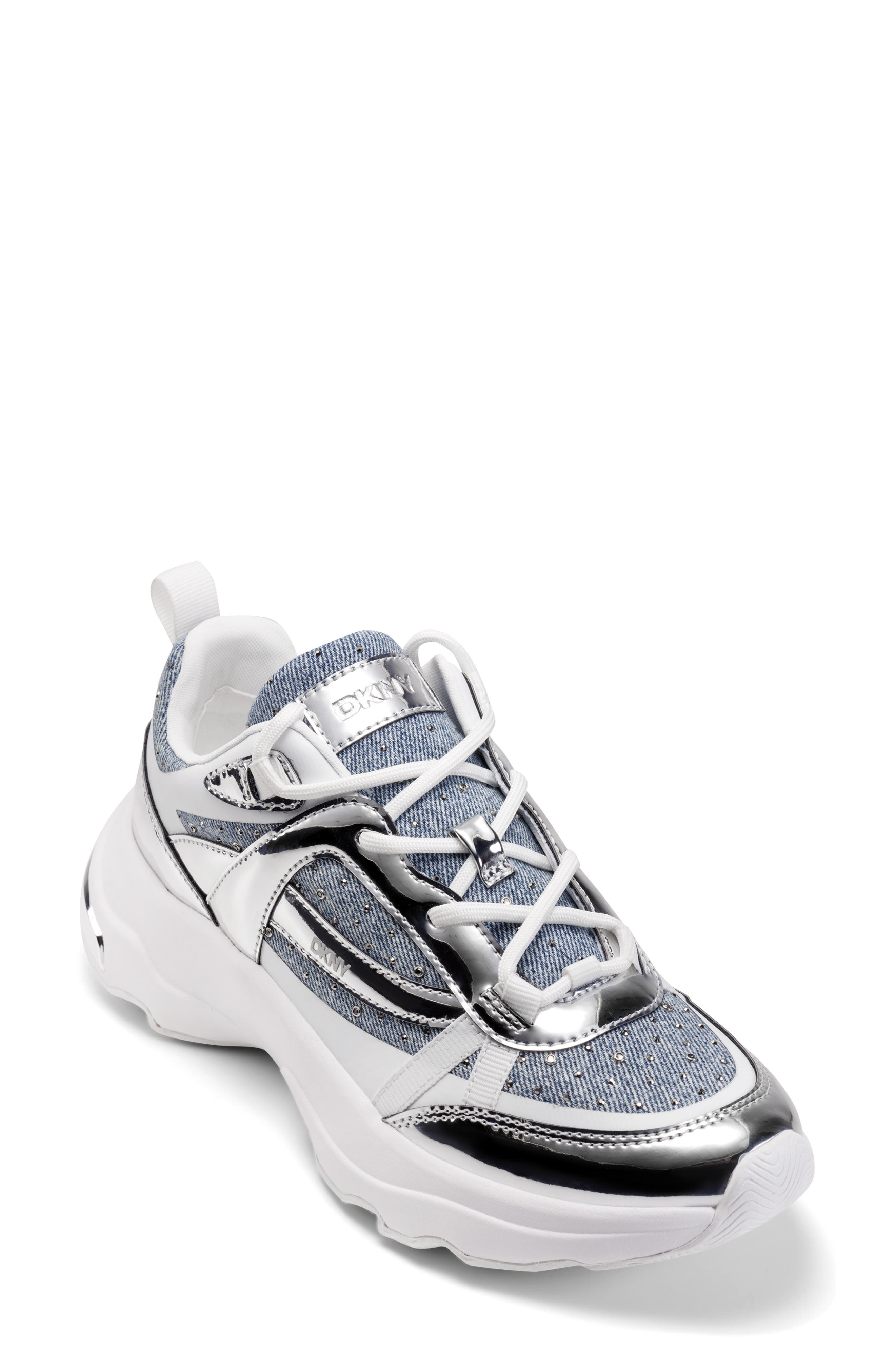 DKNY Juna Sneaker, Main, color, Light Blue
