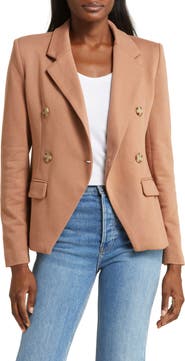 GIBSONLOOK Double Breasted Cotton Blend Blazer