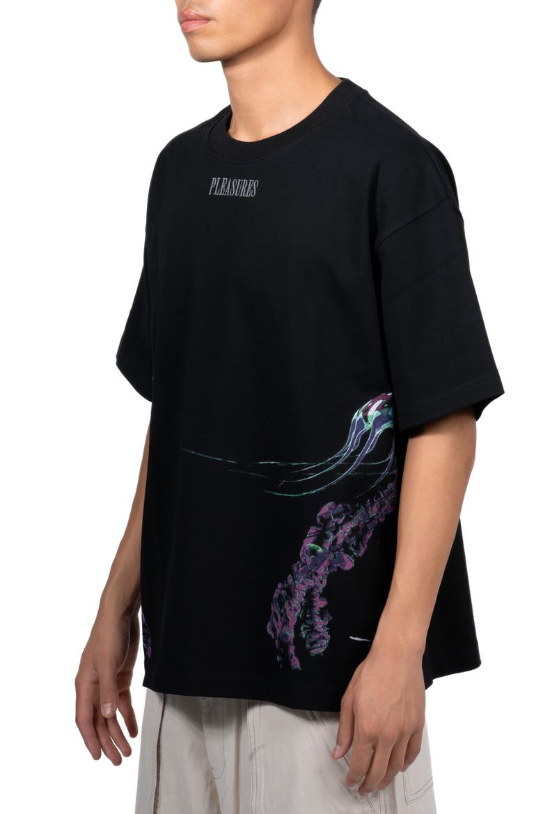 Jellyfish Logo Embroidered Graphic T-Shirt (Nordstrom Exclusive), Alternate, color, BLACK