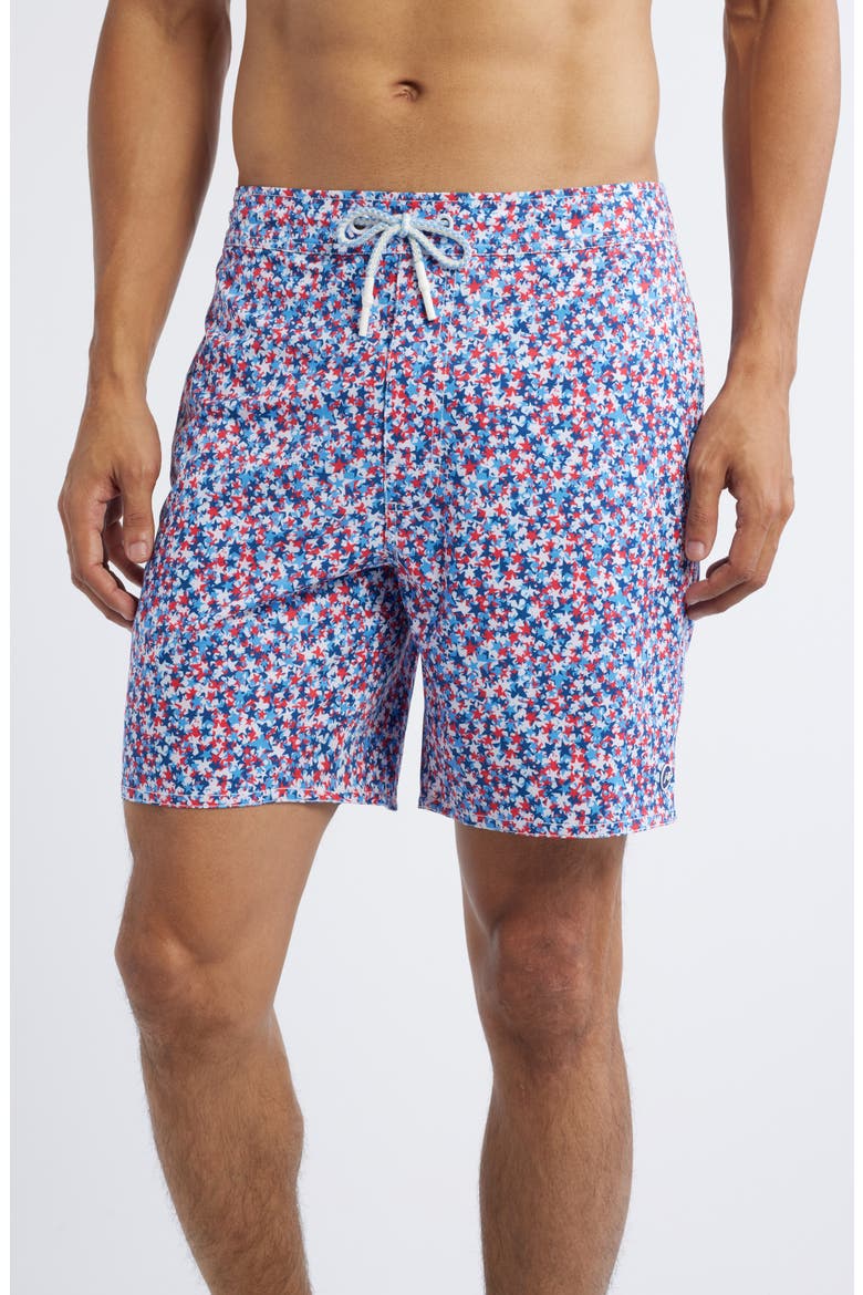 Seeing Stars Swim Trunks, Main, color, MALIBLU