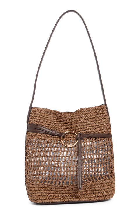 Bexy Raffia Bucket Bag