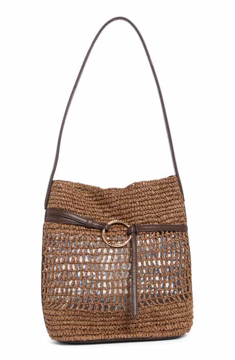 Sam Edelman Bexy Raffia Bucket Bag