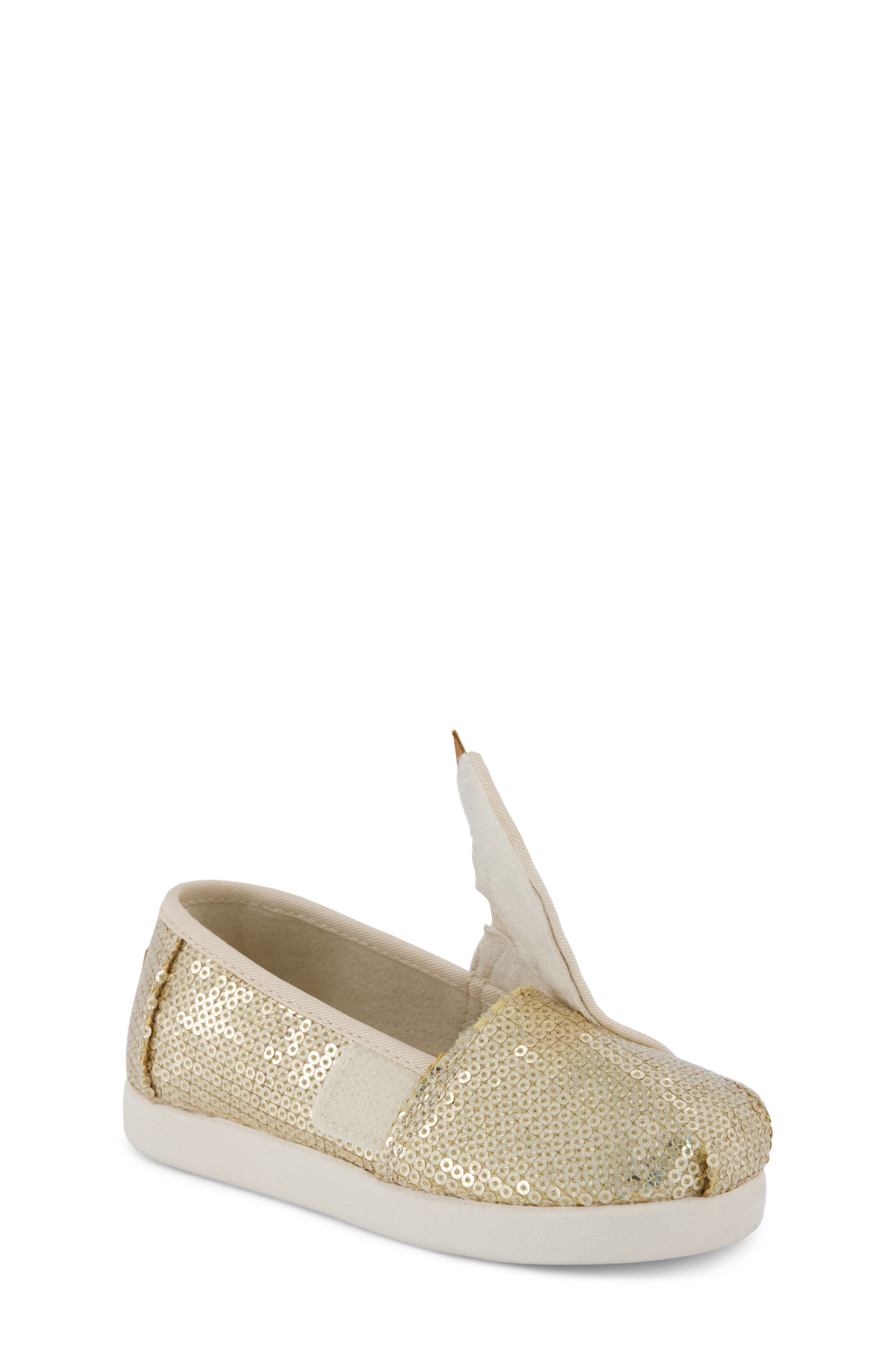 TOMS Kids' Alpargata Sneaker, Alternate, color, Gold