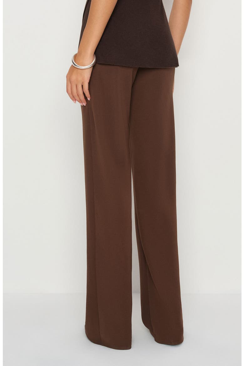 Gale Bias Cut High Waist Pants, Alternate, color, CAFE