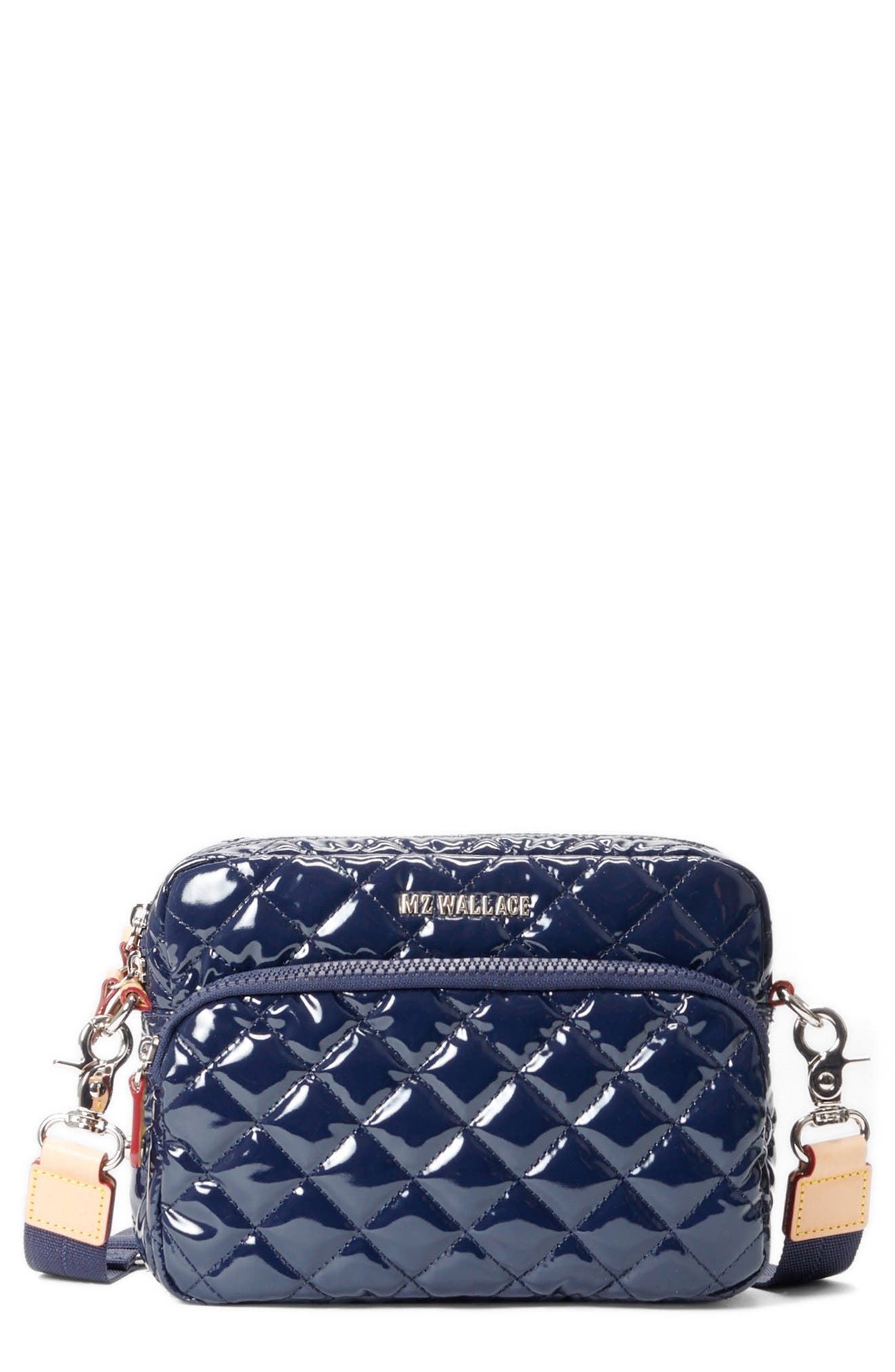 MZ Wallace Small Metro Quilted Nylon Camera Bag in Navy Lacquer 