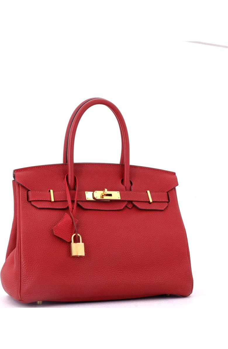 Pre-Owned Hermes Birkin Handbag Red Togo with Gold Hardware 30, Alternate, color, Rouge Vif