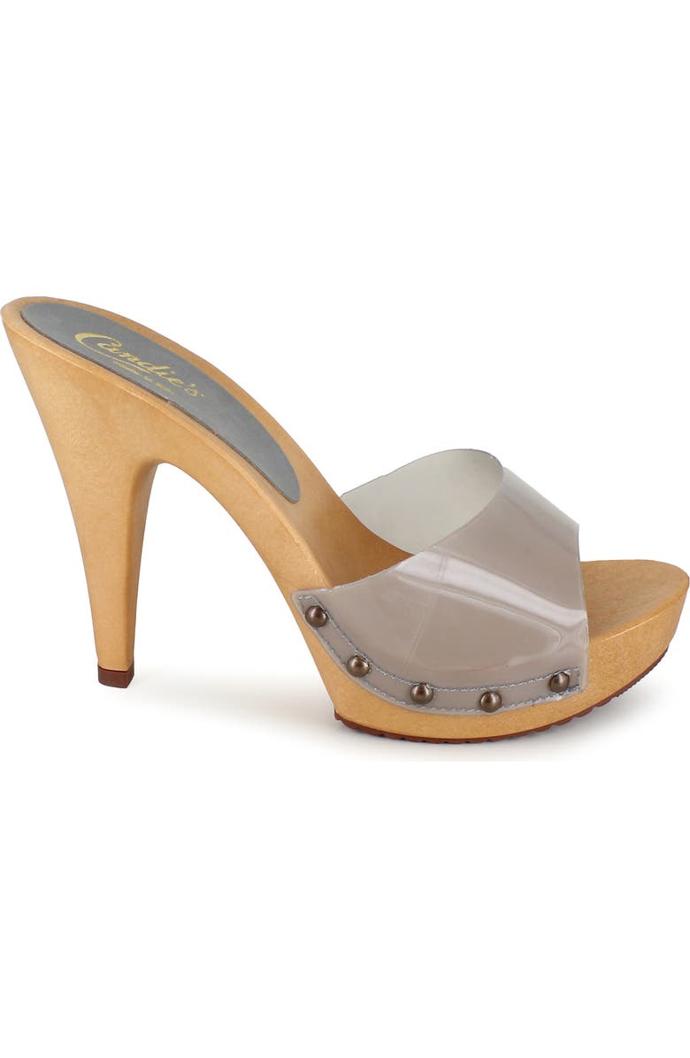 Candie's Electra Slide Sandal, Alternate, color, Smoke