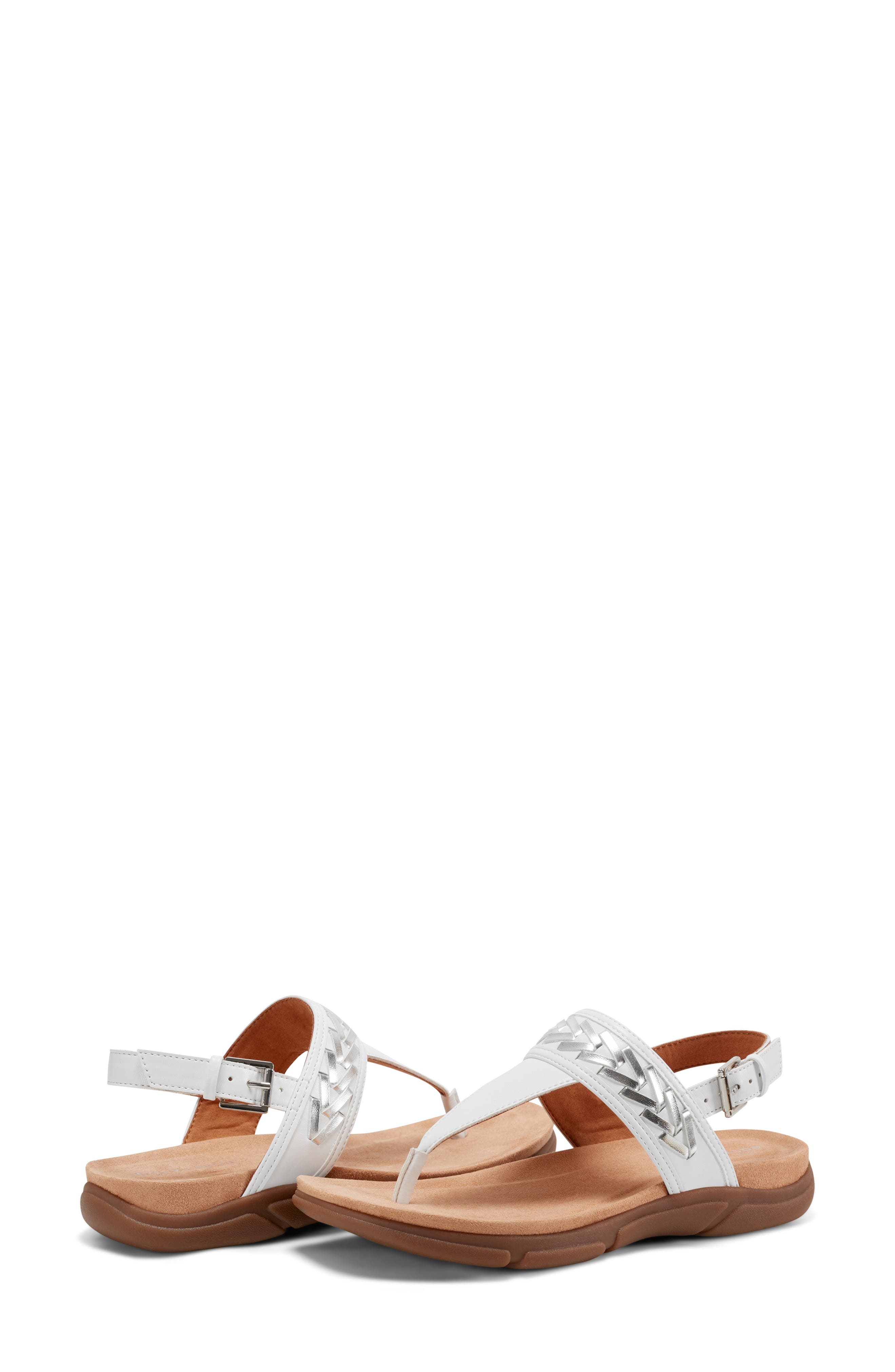 Monte Slingback Sandal, Alternate, color, WHITE