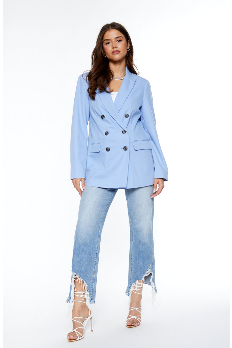 Your Ex Boyfriends Blazer, Alternate, color, Periwinkle Blue