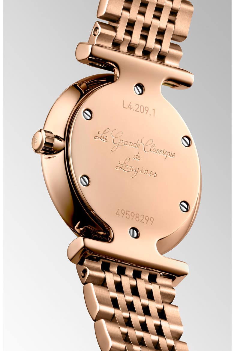 La Grande Classique Bracelet Watch, 24mm, Alternate, color, PINK
