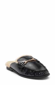 Faith Faux Leather Loafer Mule