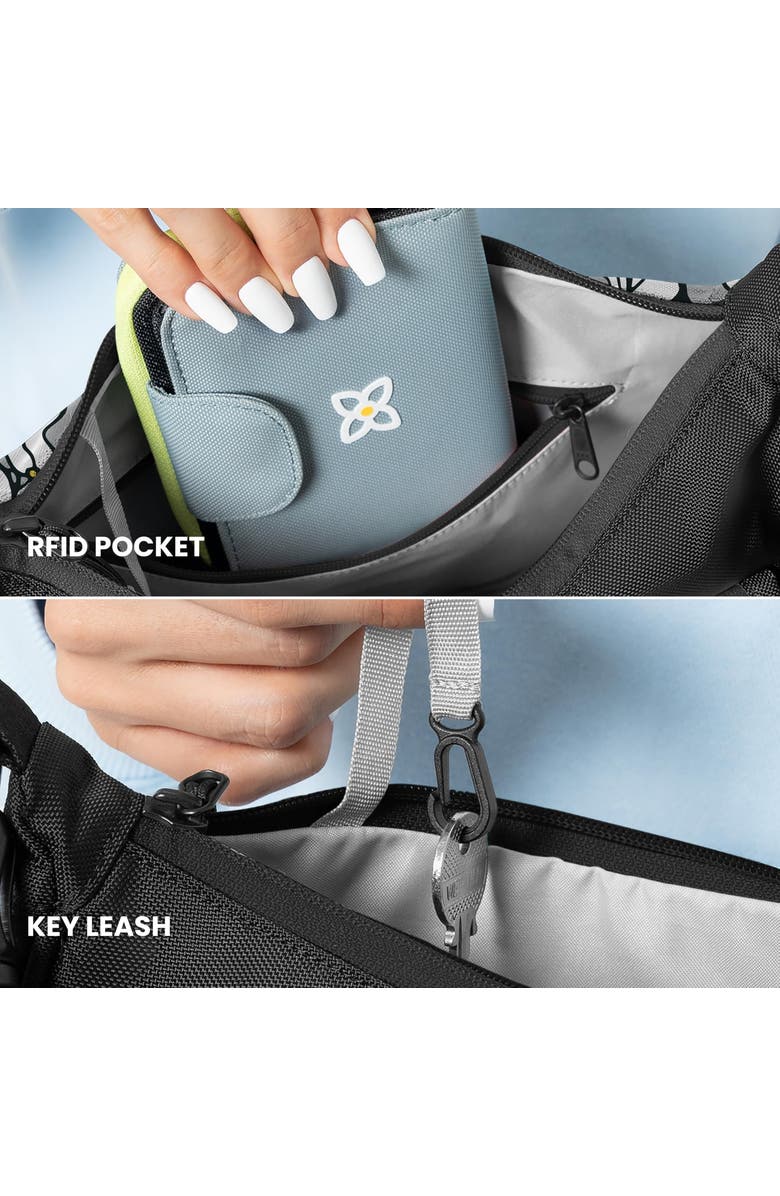 Sherpani Mina Medium Nylon Crescent Bag, Alternate, color, Magnolia