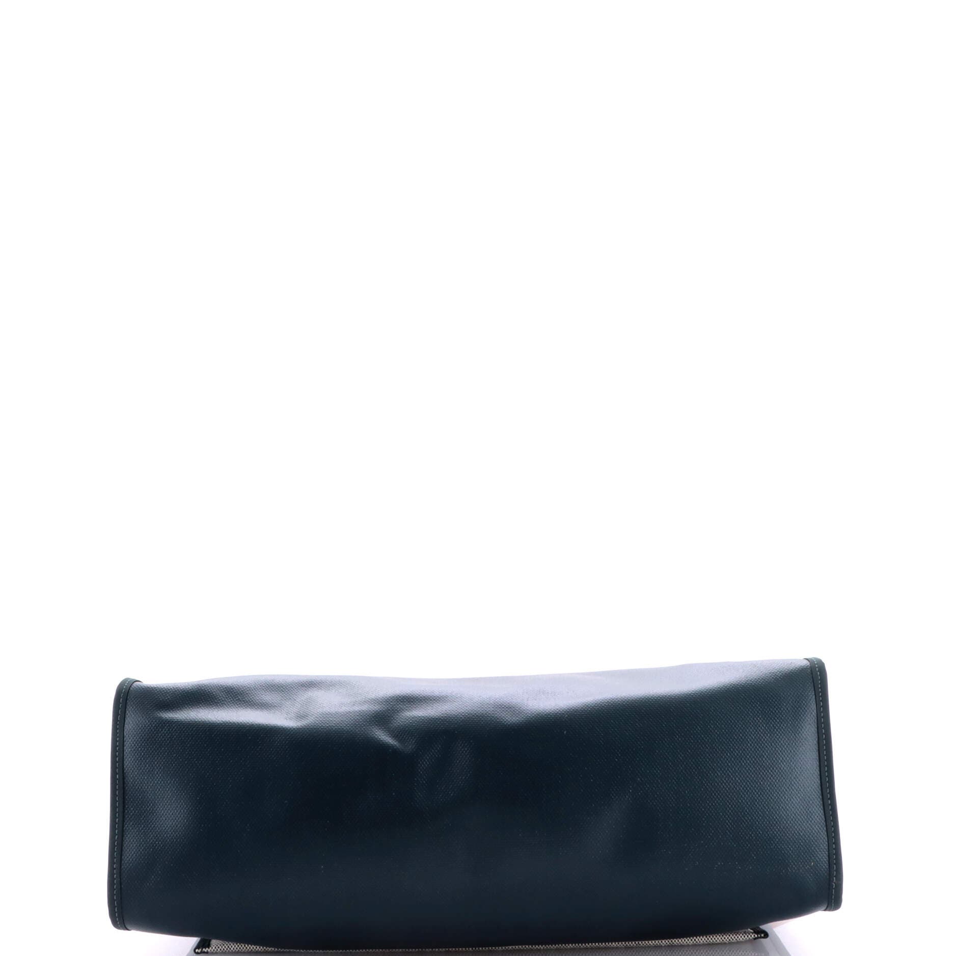 Pre-Owned Hermes Herbag Zip Berline Vache Canvas and Leather 39, Alternate, color, Vert Cypress