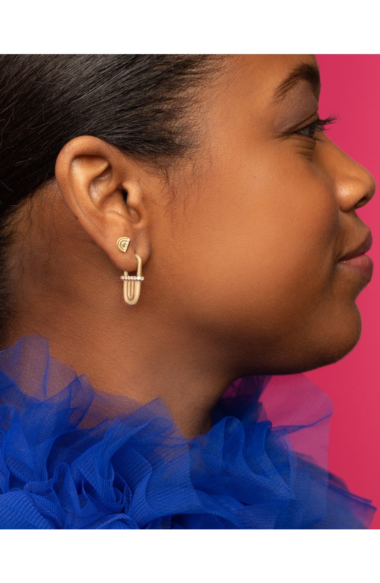 Campbell + Charlotte Edge All Day Earring, Alternate, color, Gold