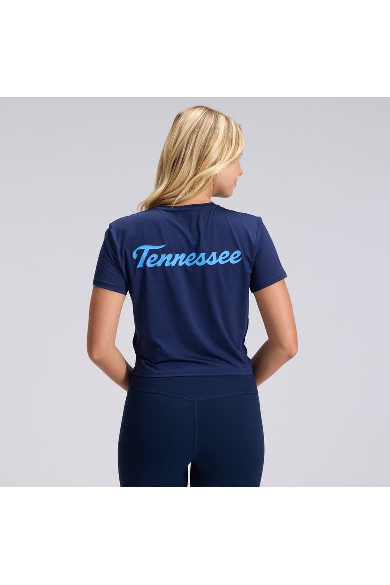 Women's Nike  Navy Tennessee Titans 2026 Rivalries Collection Classic Twist Cropped T-Shirt, Alternate, color, Navy