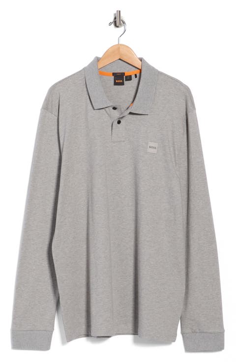 Passerby Stretch Cotton Long Sleeve Polo