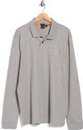 BOSS Passerby Stretch Cotton Long Sleeve Polo