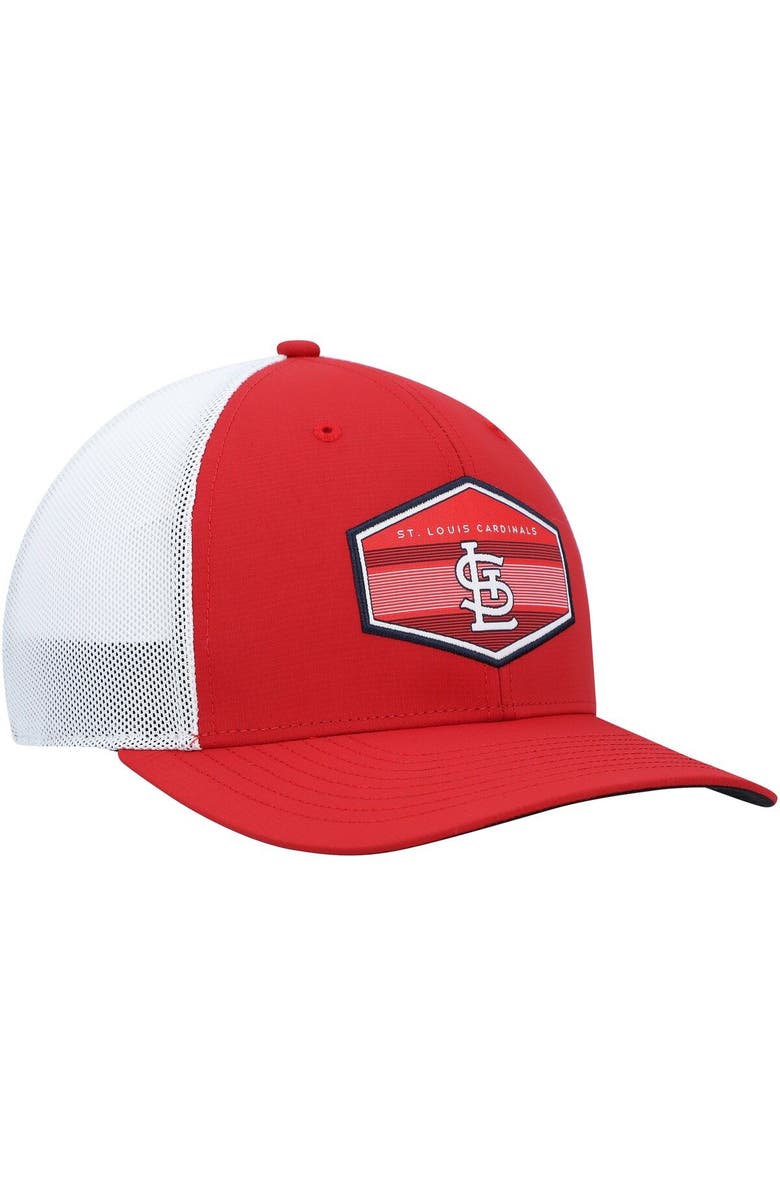 '47 Men's '47 Red/White St. Louis Cardinals Burgess Trucker Snapback Hat, Alternate, color, Red