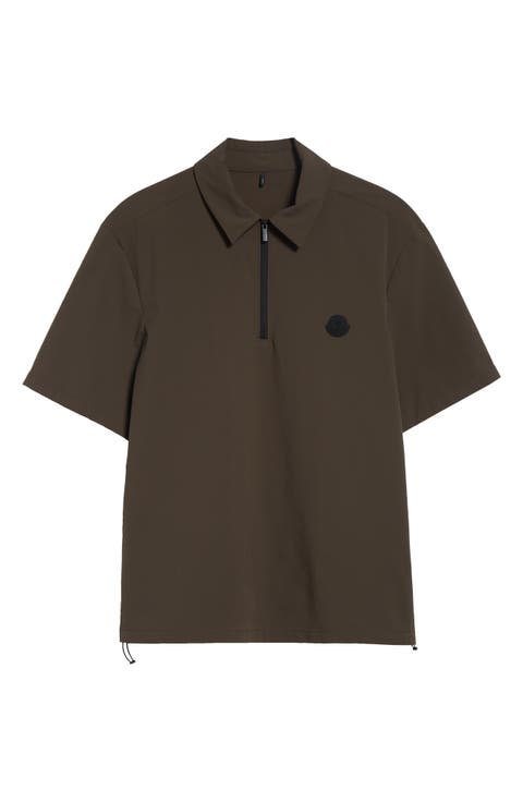 Logo Patch Quarter Zip Polo