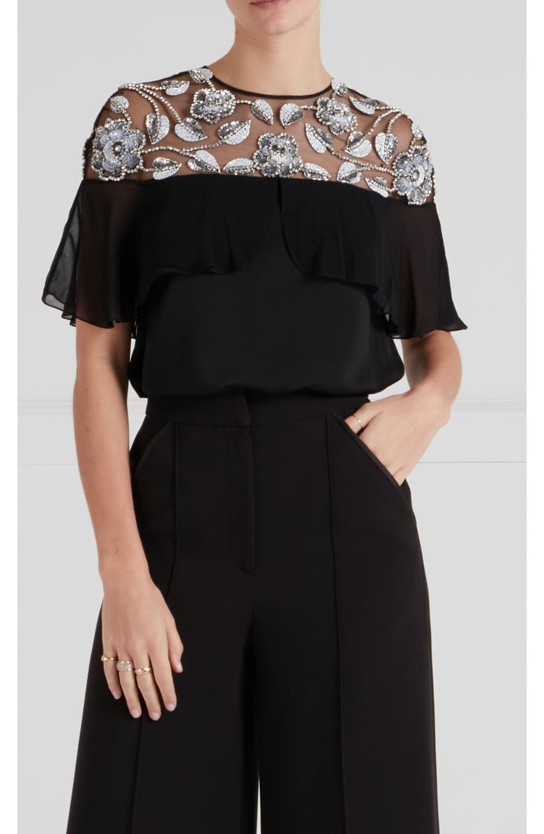Temperley London Lana Top, Main, color, Black
