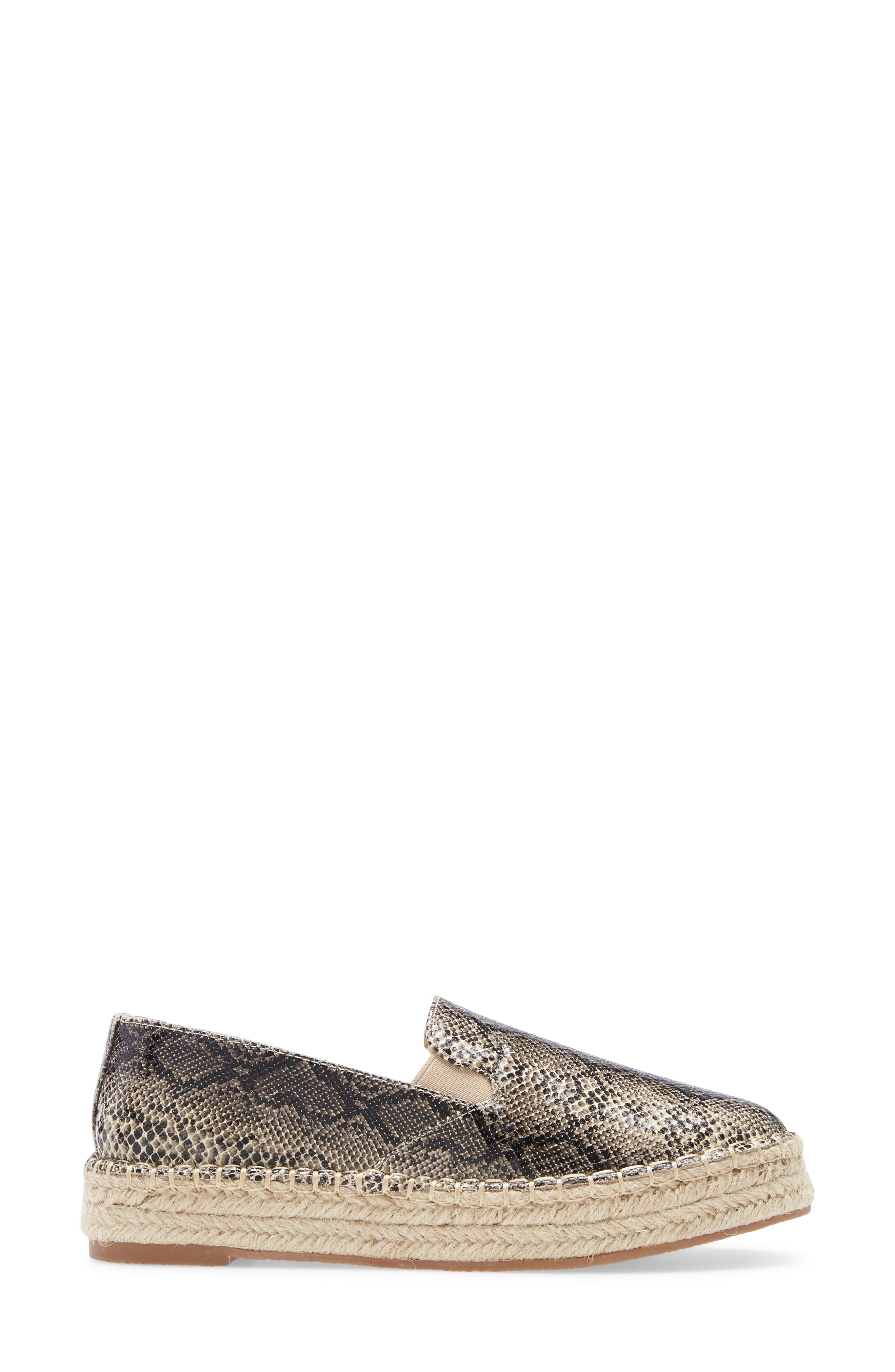 Peaches Slip-On Espadrille, Alternate, color, NATURAL SNAKE PRINT