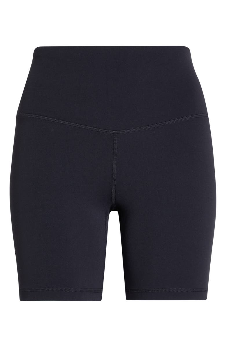 Zella Studio Luxe Bike Shorts, Alternate, color, Black