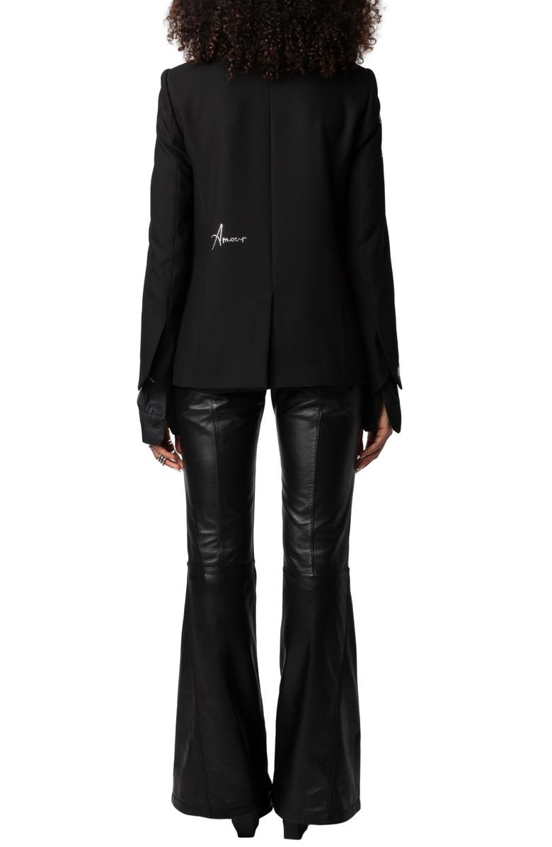 Zadig & Voltaire Very Strass Rhinestone Blazer, Alternate, color, 