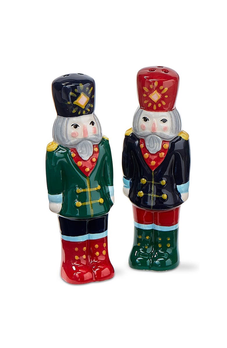 tag Nutcracker Salt and Pepper Shakers Christmas Decor Set, Main, color, Multicolored