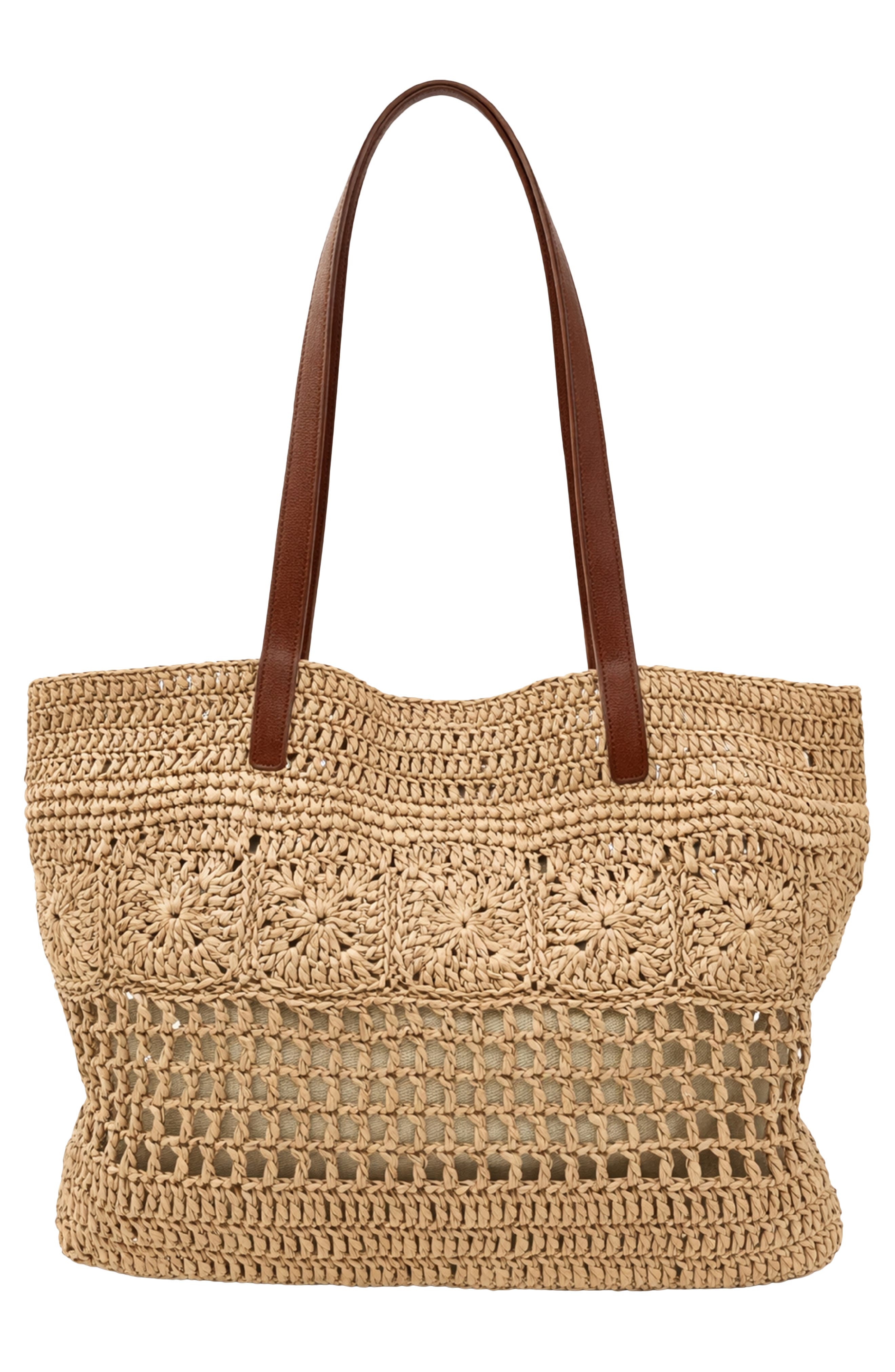 Oryany Margot Raffia Shopper Bag, Alternate, color, Natural