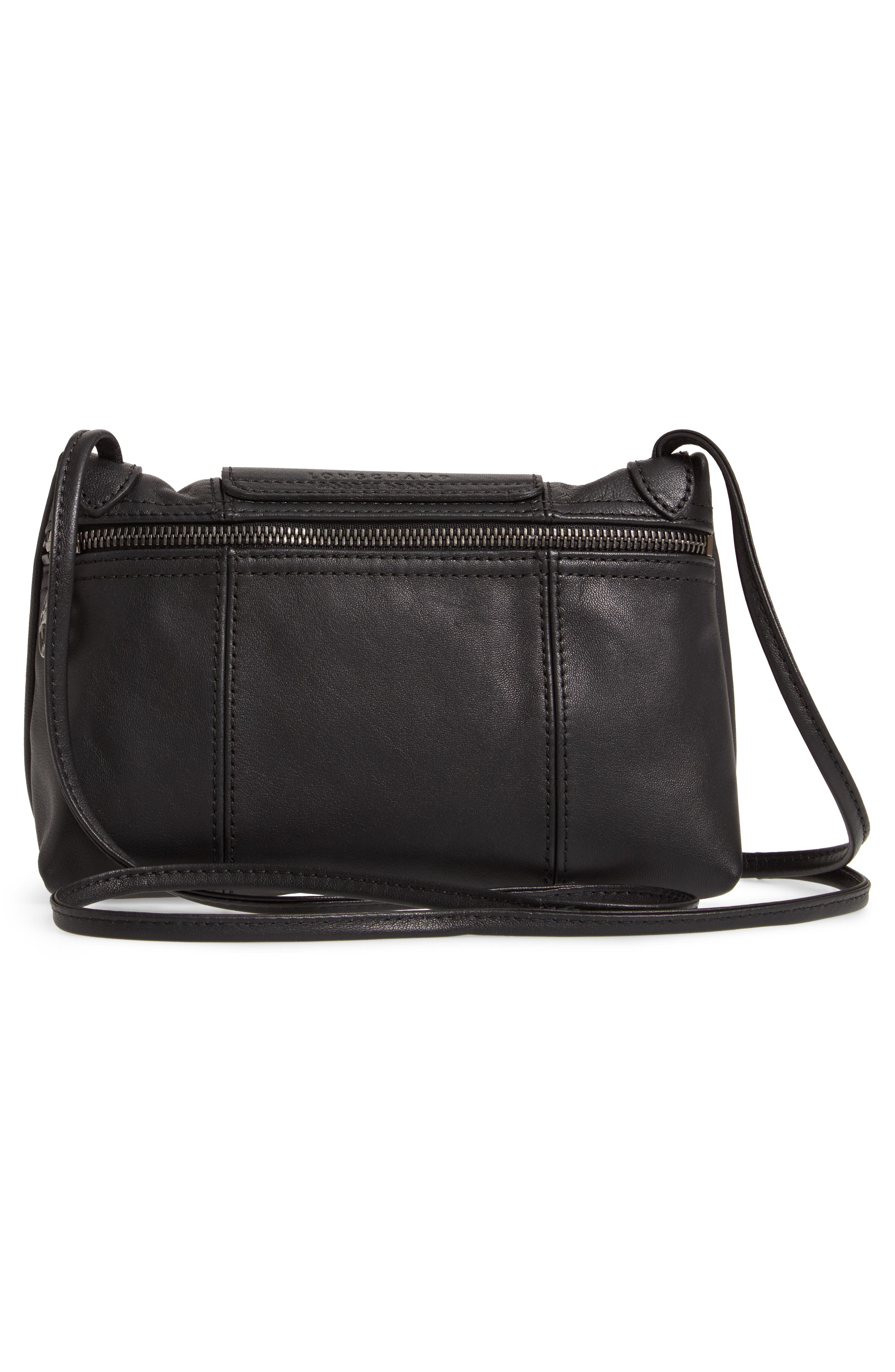Longchamp Le Pliage - Cuir Leather Crossbody Bag, Alternate, color, 