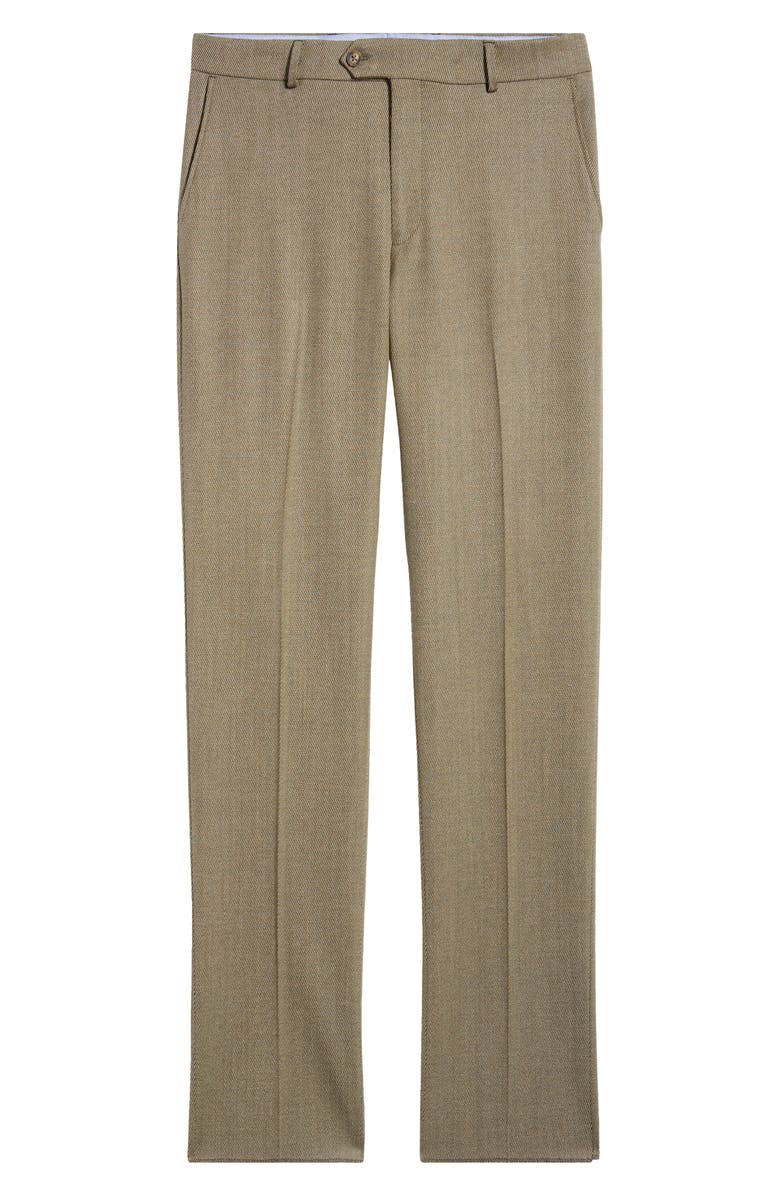 Berle Covert Worsted Stretch Wool Dress Pants, Alternate, color, Tan