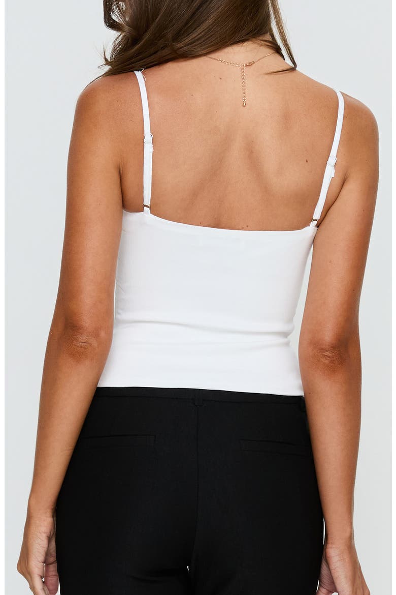 Elanah Structured Cami Top, Alternate, color, WHITE