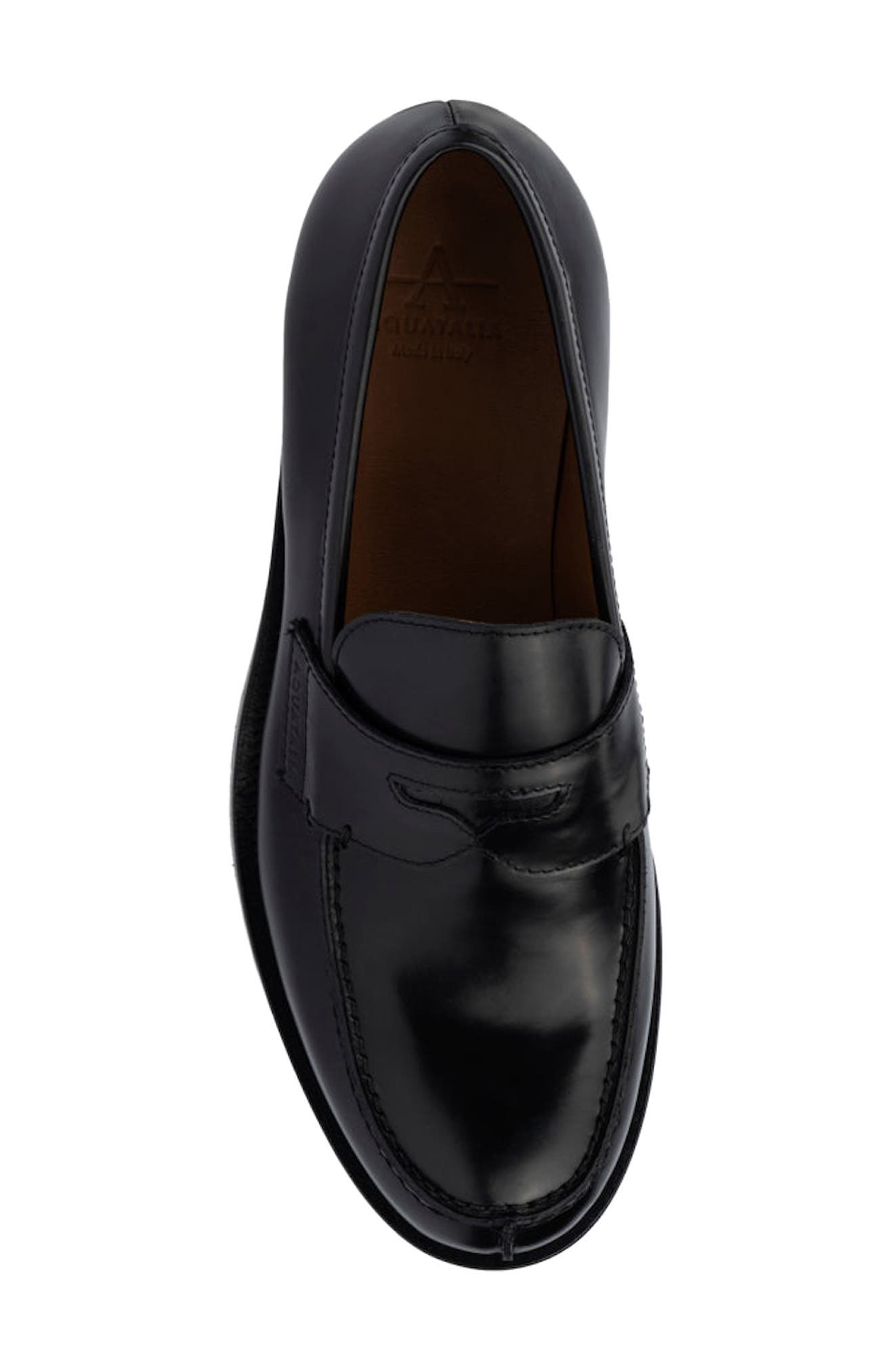 Aquatalia Andreo Penny Loafer, Alternate, color, Black