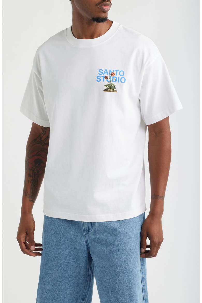 Rooted in Love Cotton Graphic T-Shirt, Main, color, WHITE