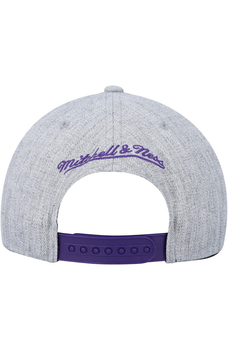 Mitchell & Ness Men's Mitchell & Ness Heather Gray Toronto Raptors Hardwood Classics 2.0 Snapback Hat, Alternate, color, Heather Gray