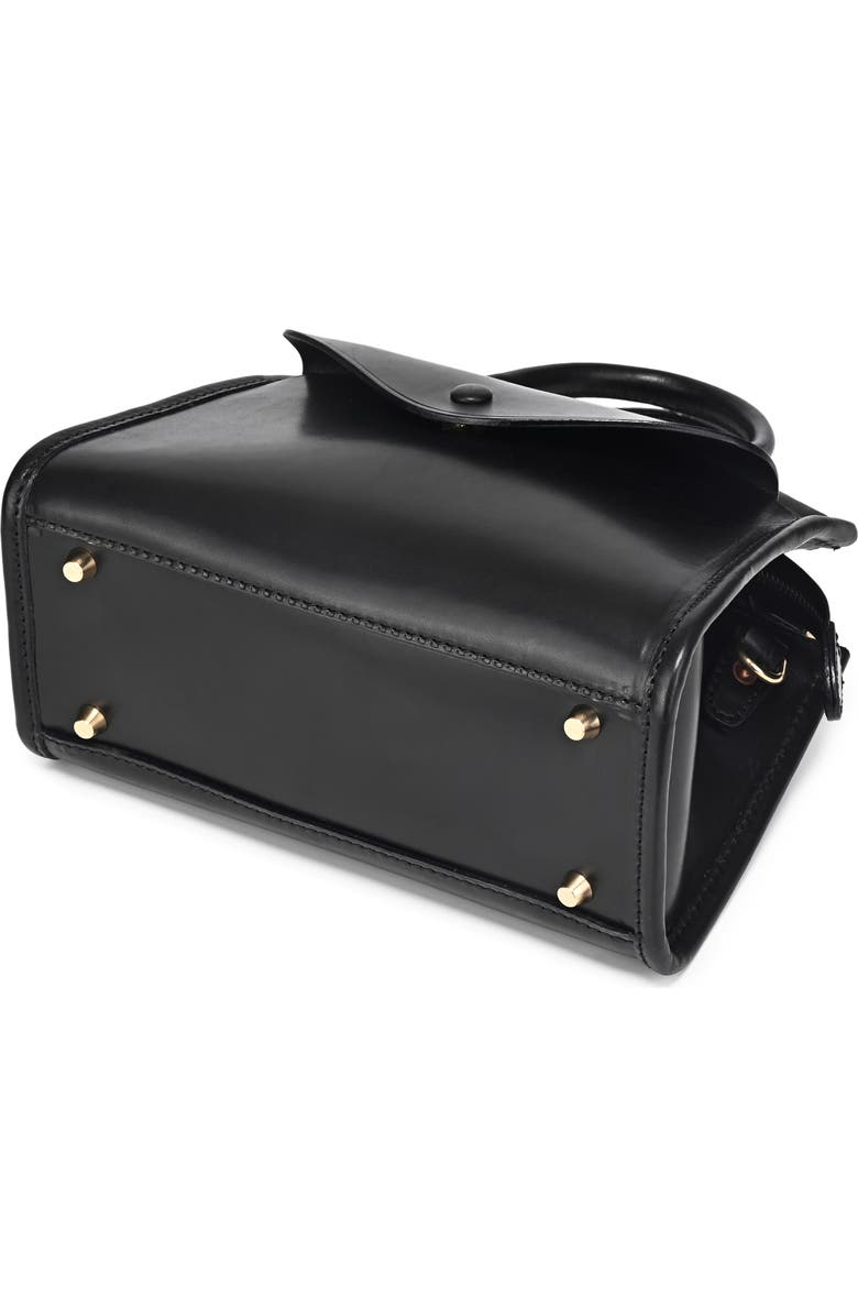 OLD TREND Laurel Genuine Leather Vintage Structured Satchel, Alternate, color, Black