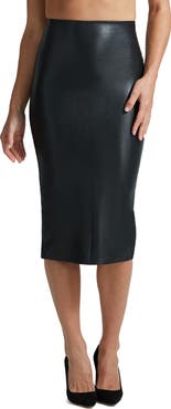 Commando Faux Leather Midi Skirt