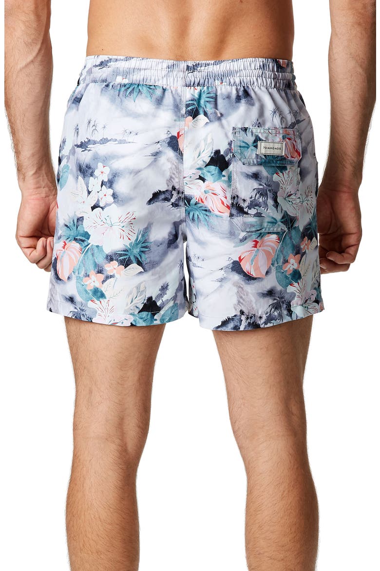 Island Dreams Swim Trunks, Alternate, color, GREY