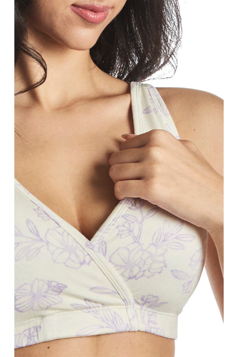 Paisley During & After 3-Piece Maternity/Nursing Sleep Bras, Alternate, color, Bali