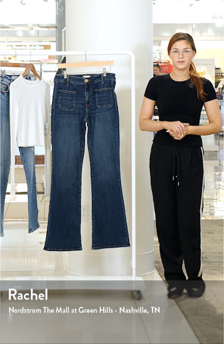 Ana Patch Pocket Flare Jeans, sales video thumbnail